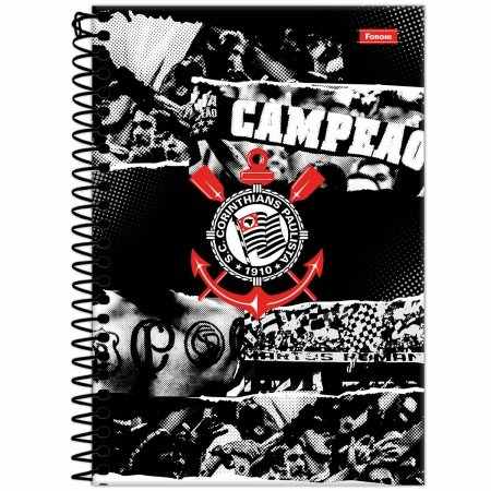 CADERNO ESPIRAL 1/4 CORINTHIANS C.D.